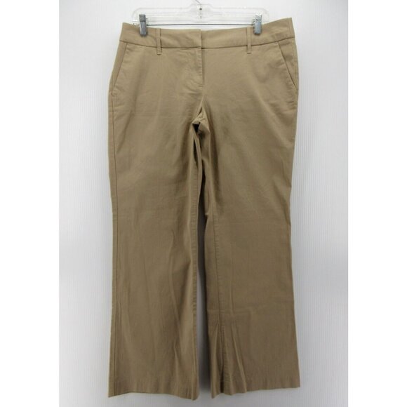 J Crew Pants 10 Short Addison City Fit Trousers Khakis Bootcut NEW - Picture 1 of 11